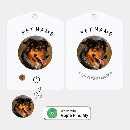 Custom Photo PetTag Tracker Apple Find My