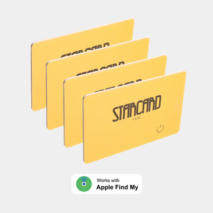 StarCard Tracker Apple Find My Gold 4 Pack